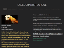 Tablet Screenshot of eaglecharterschoolsalem.org